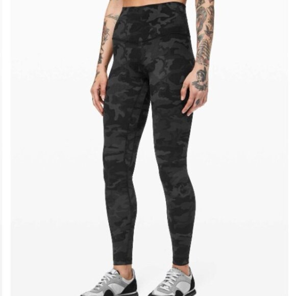 Lululemon Align Pant 28" Incognito Camo Multi Grey Size 2 - Picture 1 of 9